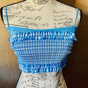Colsie Vibrant Blue Crop Top Size SMALL
new